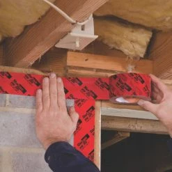 Shurtape HW 300 60 yd. x 2-1/2 in. Reducer Sheathing Tape in Black and Red -Shurtape shop Query 1017