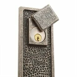 Signature Hardware Traeger 3-1/4 in. Knob Entrance Door Set Entrance Set in Antique Pewter -Shurtape shop Query 1059