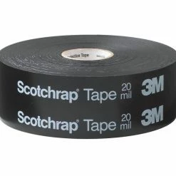 3M 6 in. x 100 ft. #50 PVC and Vinyl Unprinted Tape in Black