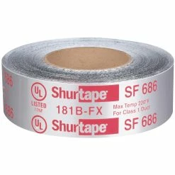 Shurtape SF 686 2 in. x 100 ft. Silver Aluminum Foil Tape