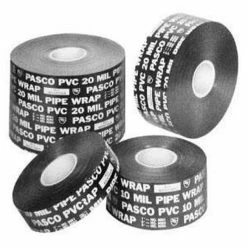 Pasco 100 ft. Printed Pipe Wrap Tape in Black
