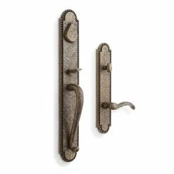 Signature Hardware Traeger 3-1/4 in. Knob Dummy Entrance Set in Satin Brass