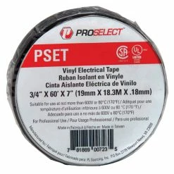 PROSELECT® 60 ft. x 3/4 in. Electrical Tape in Black