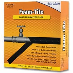 Nu-Calgon Foam-Tite® 2 in. x 30 ft. Foam Insulation Tape in Black