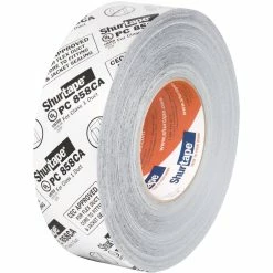 Shurtape PC 858 2 in. x 60 yd. Metallic Silver Polyethylene Duct Tape -Shurtape shop Query 243