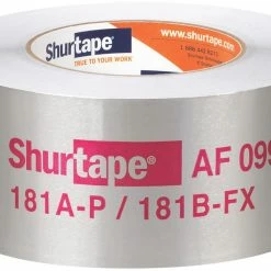 Shurtape AF 099 60 yd. x 2-1/2 in. Aluminum and Acrylic Adhesive Foil Tape in Silver (16 Rolls per Case)