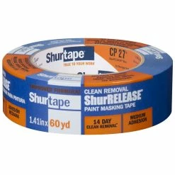 Shurtape CP 27® 1.5 in x 60 Yard Premium Grade Multi Surface Blue Painter Tape