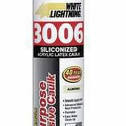 White Lightning Products 3006™ All-Purpose Adhesive Caulk in White