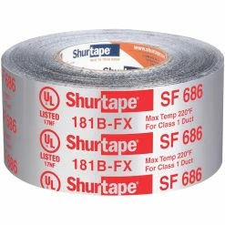 Shurtape SF 686 3 in. x 100 ft. Silver Aluminum Foil Tape