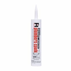 Hercules® Plumbers Caulk™ 11 oz. Siliconized Acrylic Latex Caulk in White