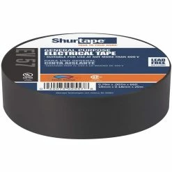 Shurtape EV 57 Black 3/4 in. x 66 ft. Vinyl Electric Tape Black