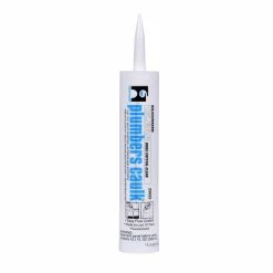Hercules® Plumbers Caulk™ 10.3 oz. Siliconized Acrylic Latex Caulk in Clear