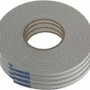 Thermwell Products 17 ft. Vinyl Foam Tape in Gray 4 Pack