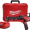 Milwaukee® M12™ 10 oz. Caulk Gun in Red/Black