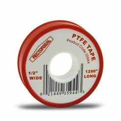 Rectorseal 1296 x 1/2 in. PTFE Tape with Display CTN in White