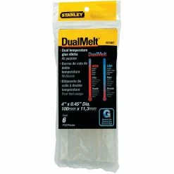 Stanley DualMelt™ General Purpose Dual Temperature Glue Stick 6 Pack for Stanley Hand Tools By Dewalt GR20 Heavy Duty Hot Melt Glue