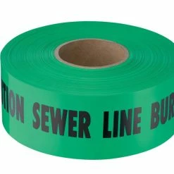 Empire Level 3 in. x 1000 ft. Non-detectable Sewer Tape in Green