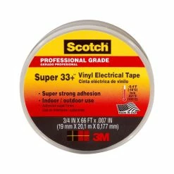 3M 66 ft. x 3/4 in. Plastic Electrical Tape