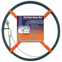 General Pipe Cleaners Flat Sewer Rod 50 ft. x 1/2 in. Flat Sewer Tape with Roller